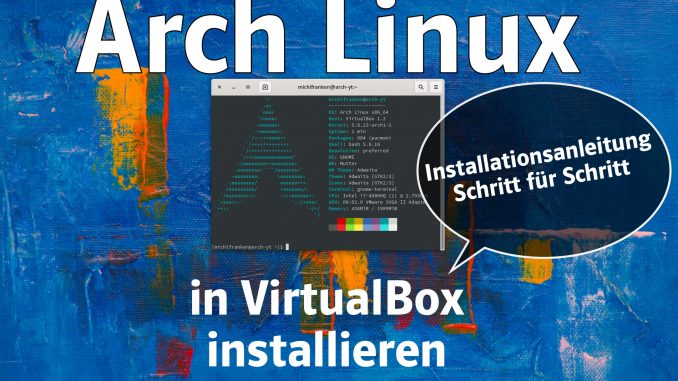 arch linux virtualbox image