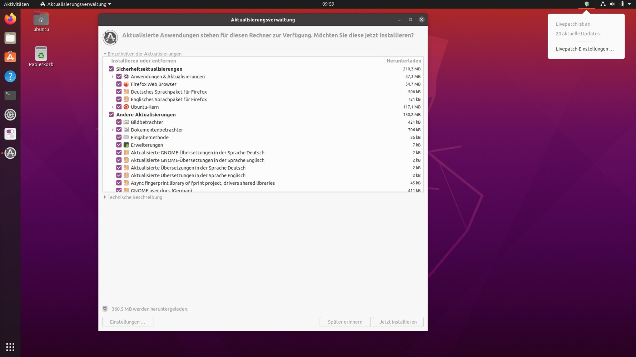 Ubuntu livepatch как удалить