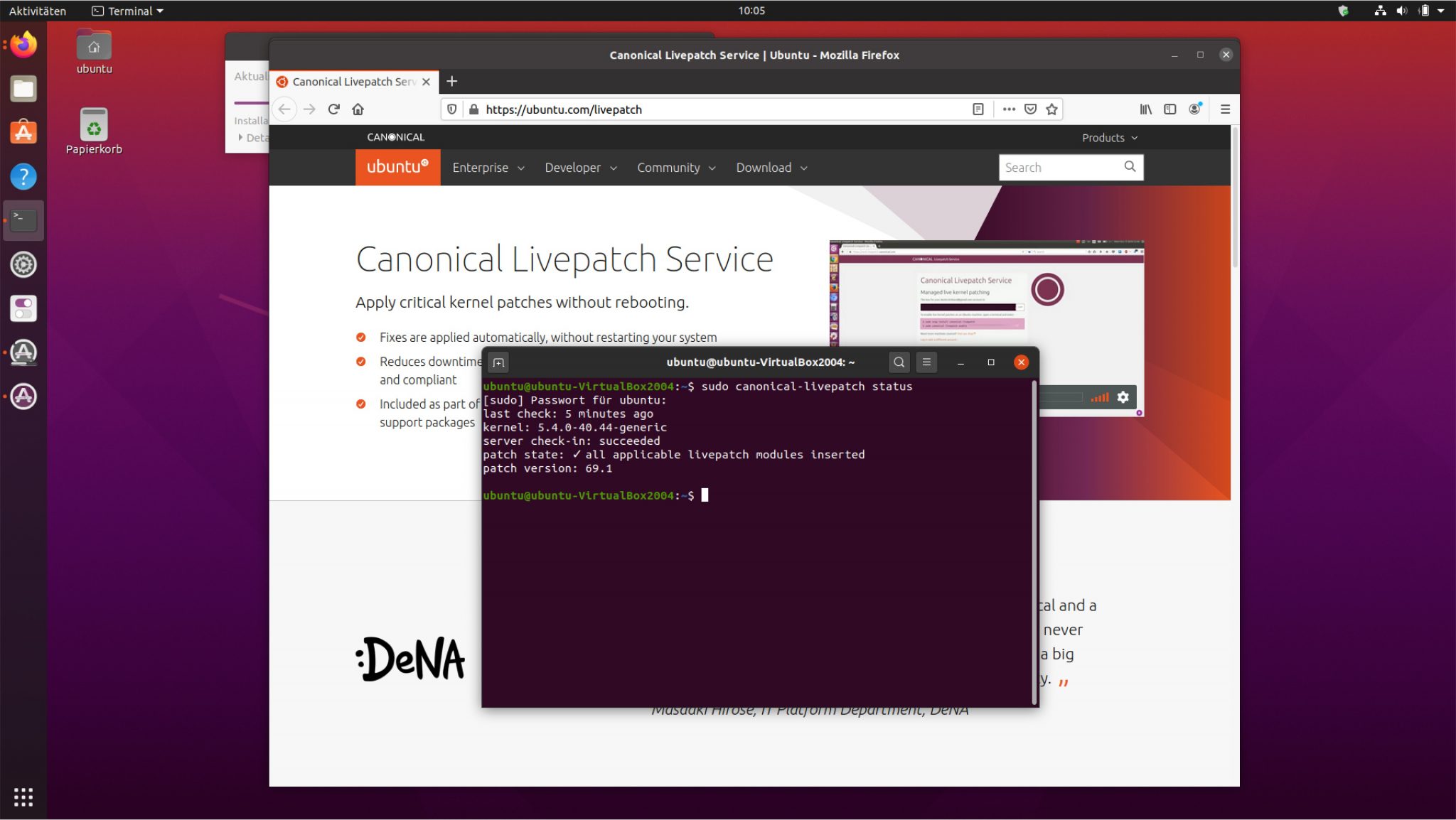 Livepatch ubuntu что это