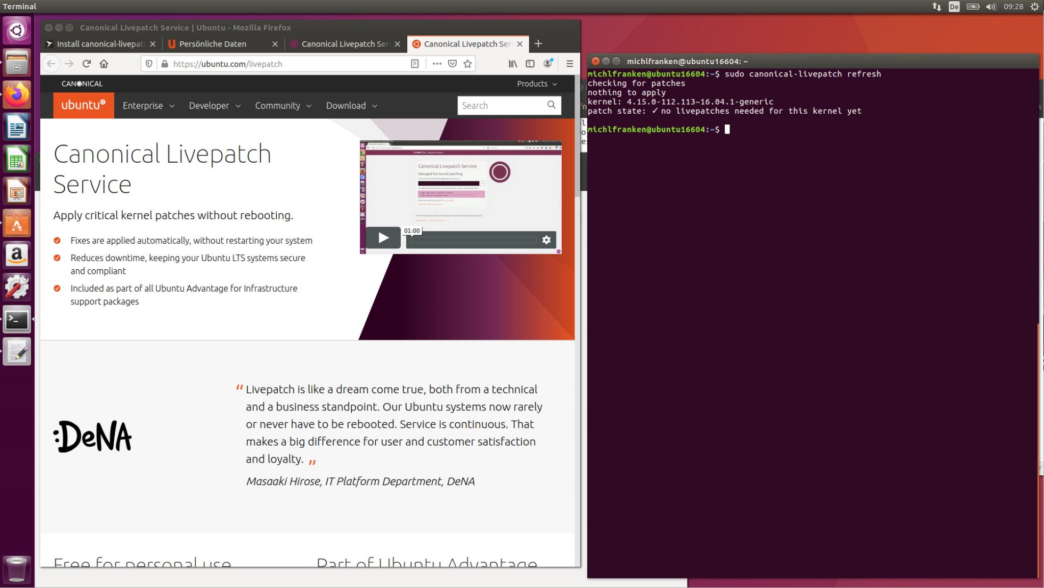 Livepatch ubuntu что это