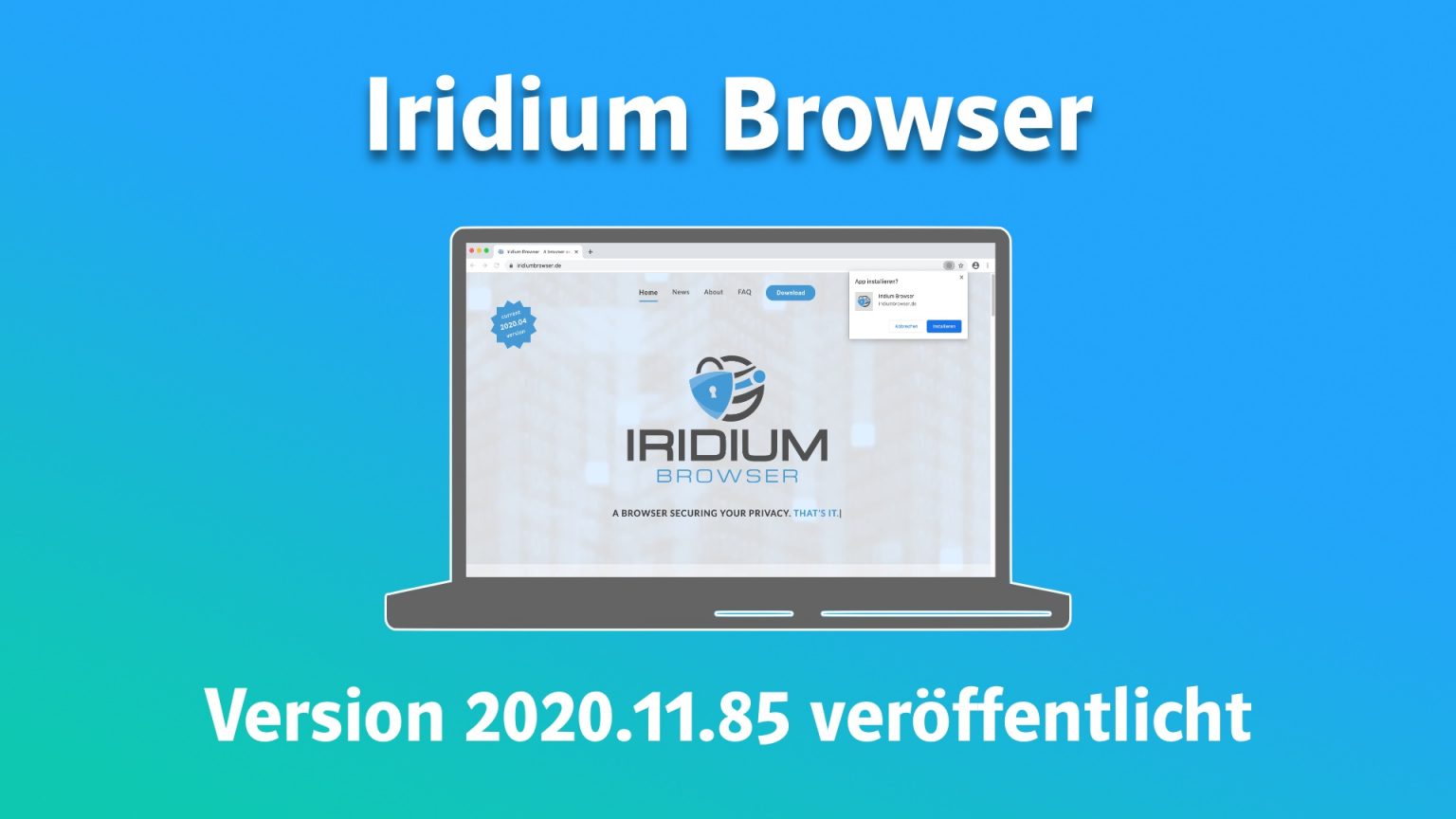 download the new Iridium browser 2023.09.116